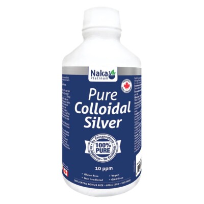 CNPWreal 1.0ml最高品質CBP CRDP CRDH 3301 Naka Platinum Pure Colloidal Silver 10PPM 600ml (20oz) FREE