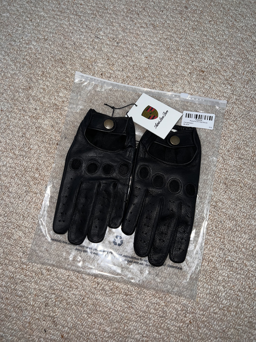 Aime Leon Dore ALD Porsche Driving Gloves Black Size S/M ✓BRAND