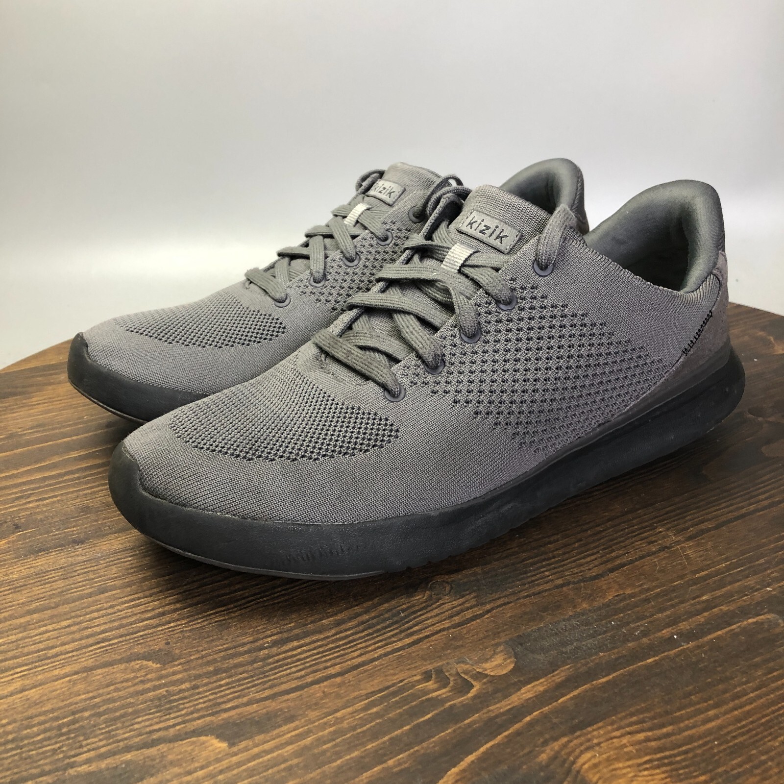 SAOLA Scarpe da ginnastica Kizik Lima in maglia da uomo taglia 13 grigie a mani libere