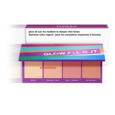CLINIQUE GLOW ALL OUT BLUSHING BLUSH FACE UPLIGHTING STAY MATTE POWDER PALETTE