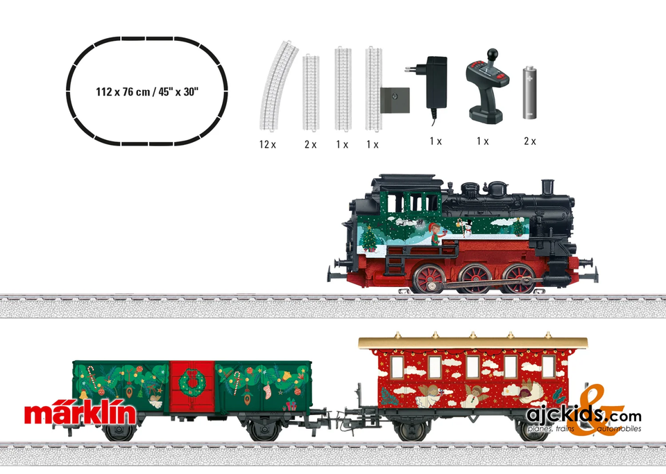 Marklin 29124 Christmas HO Steam Starter Train Set Marklin USA Full Marklin 29124 christmas ho steam starter train set marklin usa full