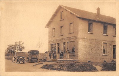 Old postcard 78 PORCHEVILLE MAISON GAULARD CAFE GROCERY STORE