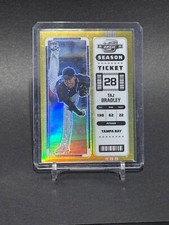 2023 Panini Chronicles #8 Taj Bradley RC Rookie Contenders Optic Gold Prizm 1/10