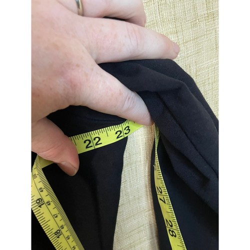 Hoven Wear Felpa Ritagliata Manica Lunga Pullover Top Nero Tempo Libero L - Foto 6 di 6