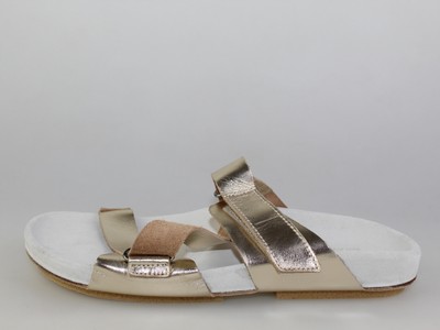 women's shoes MOMA 37 EU sandals gold leather DF646