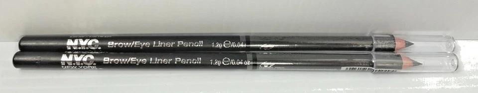 Nuevo (2) Delineador de ojos color NYC New York - 921A negro azabache *RARO ORIGINAL DESCONTINUADO Foto 3 de 4