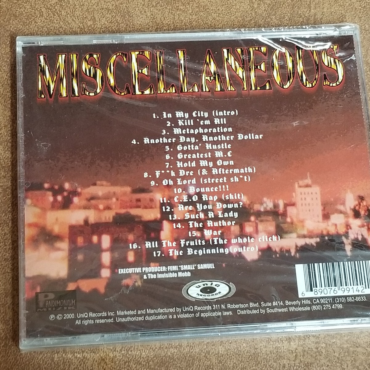 In My City CD Miscellaneous PA Version New Sealed