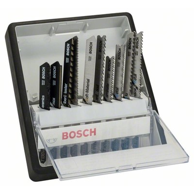 Bosch 10tlg. Robust Line Stichsägeblatt-Set Top Expert T-Schaft 2607010574
