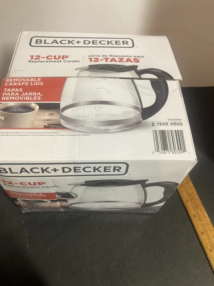 Black & Decker GC3000B 12-Cup Replacement Carafe, Black