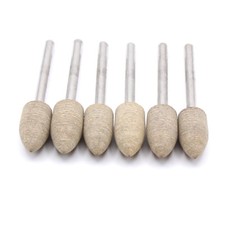 6x leather Schleifspitzen with fine grain size for Dremel Proxxon sander D32