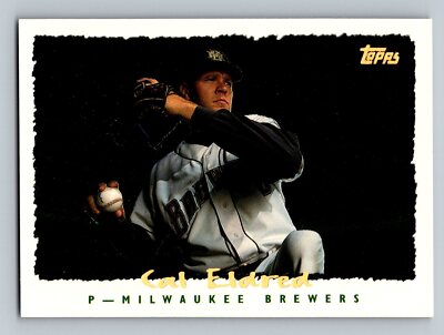 Cal Eldred 1995 Topps #354 CyberStats (Spectralight) Baseball Card