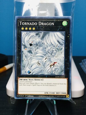 Yugioh! 3x Tornado Dragon LED8-EN055 Common - 1st ed NM