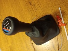 Bmw E30 M3 Mt1 M-tech 1 Shift Knob S14 -leather 12-6 Led Dog Leg Without Emblem