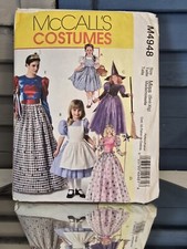 McCalls 4948 Pattern Misses Halloween Costume Princess Witch Snow White