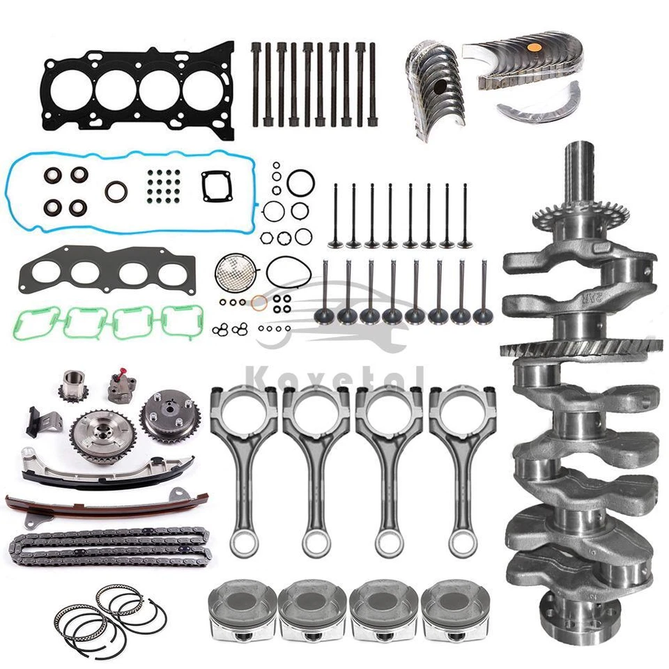 Kit de reconstrucción de revisión de motor 2AR-FE para Toyota Camry Rav4 Scion tC 09-16 2,5 L 2 AR Foto 2 de 4