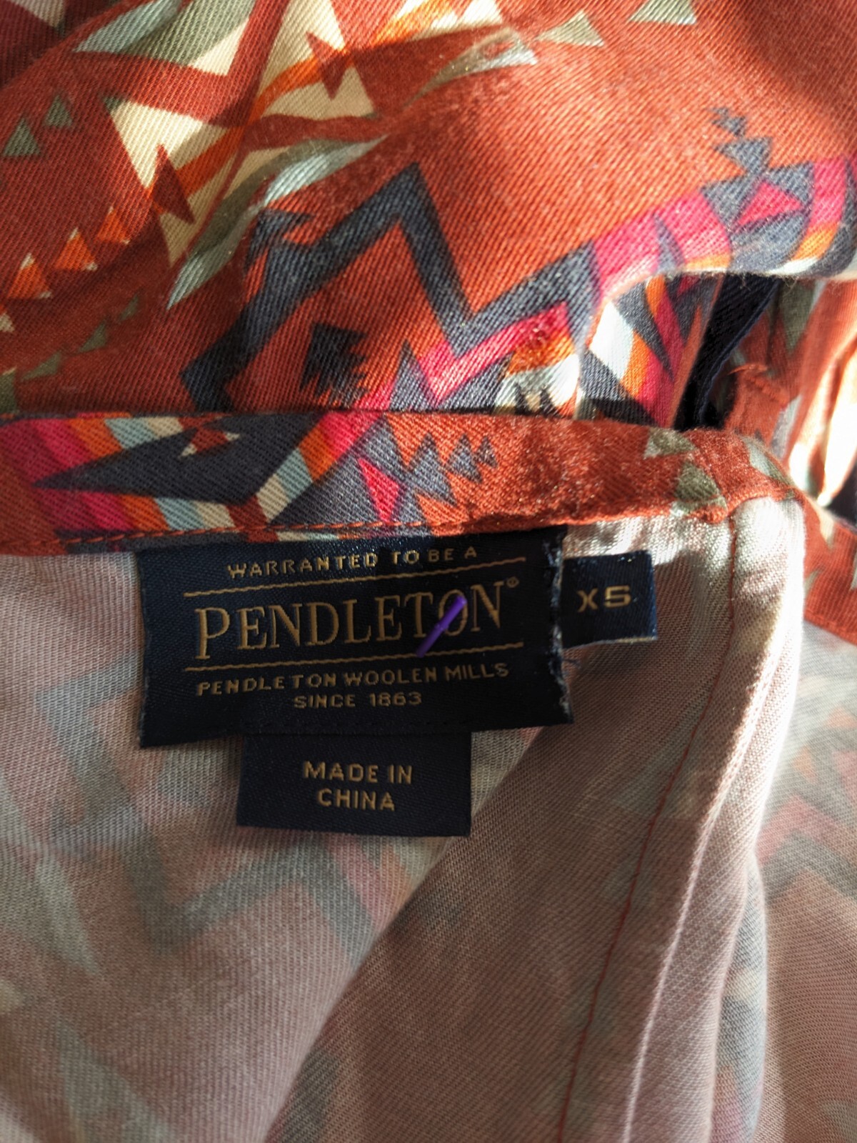 Pendleton Size XS Sleeveless Patterned Maxi Dress… - image 10