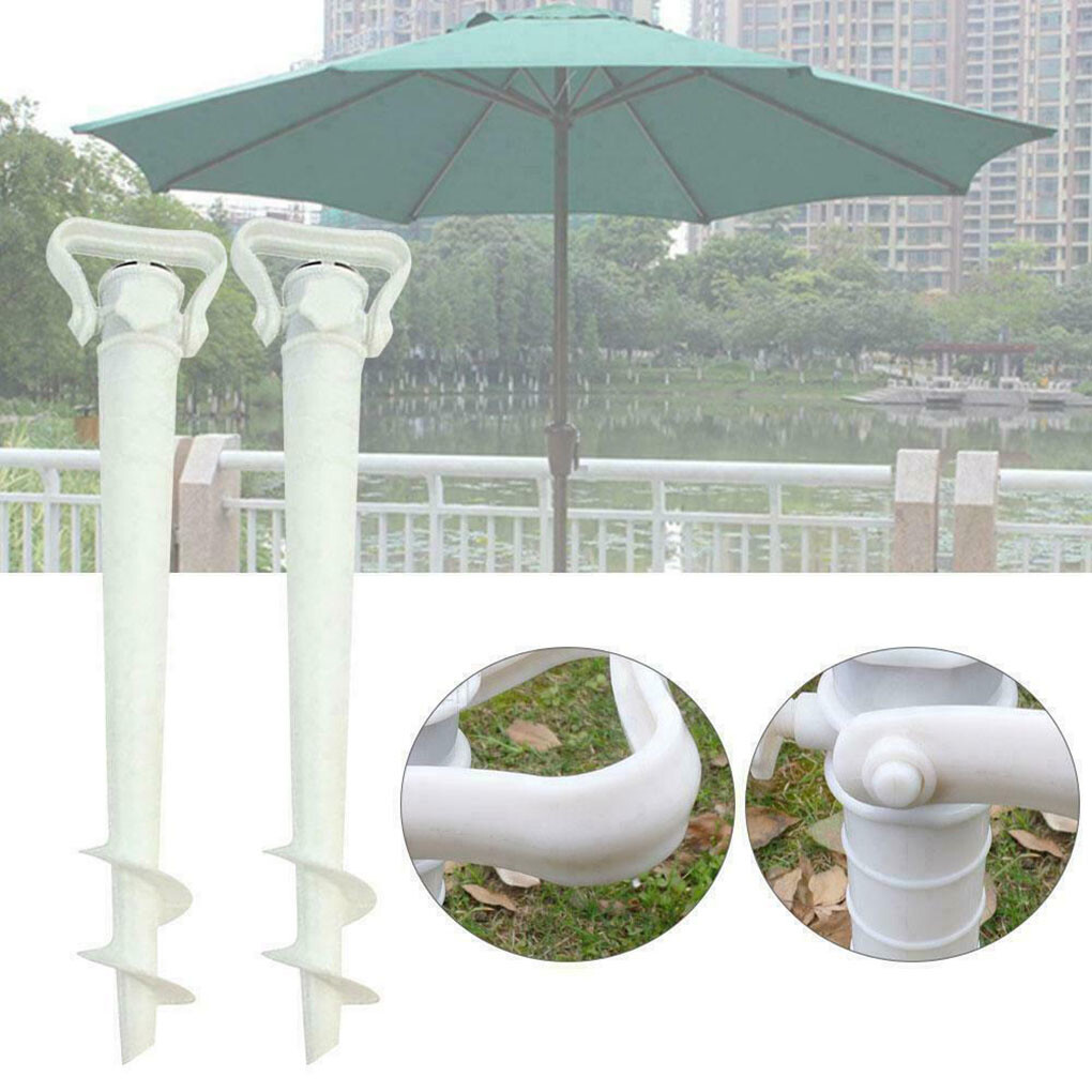 Sun Umbrella Holder Beach Garden Patio Parasol Ground Earth Anchor Spike Stand For Sale Online Ebay