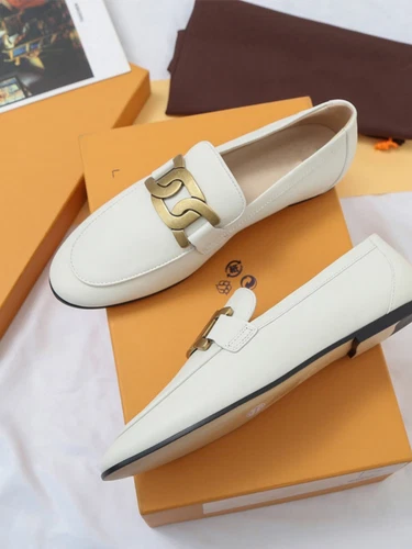 TOD’S Scarpe donna Tod's in pelle con testa tonda fondo piatto