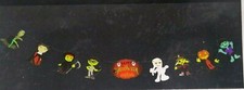Halloween 9' Garland Paper Banner Monsters Party Decorations Props wall hanging