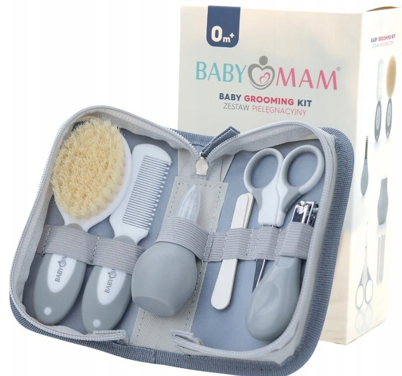 BABYMAM Essential Grooming Kit for Baby Brush, Nails Clipper, Nasal Aspirator
Opens in a new window