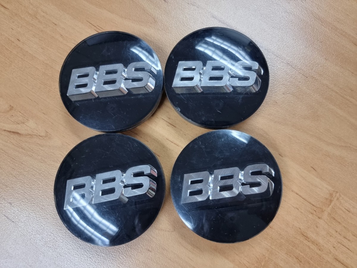 BBS wheel center cap, part number 56.24.055 Black/ Silver Made In 