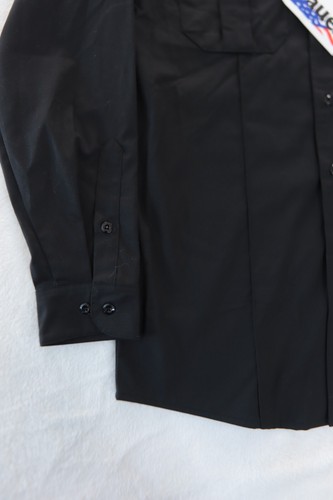 Men BLAUER Long Sleeve Streetgear Medium Epaulets Black Police Military Style - Picture 5 of 13