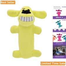 Loofa Dog Plush Toy - Squeaky Delight for Small to Medium Dogs, 6-Inch