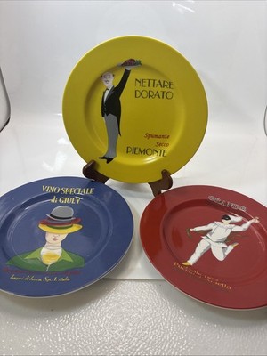 American Atelier At Home 3 Plates 8'' CAFE MILANO Colorful 5298 Italian