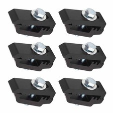 .Black 6pcs Truck Bed Cover Clamps 1112514 Aluminum Low Pro Truck Cap Mounting