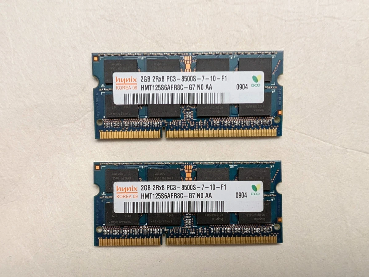 hynix PC3-8500S (DDR3-1066) 2GB x 2枚組み 合計4GB SO-DIMM 204pin ノートパソコン用メモリ 動作保証品 Hynix 2GB PC3-8500 (DDR3-1066) Memory (RAM) 2 Modules for sale | eBay