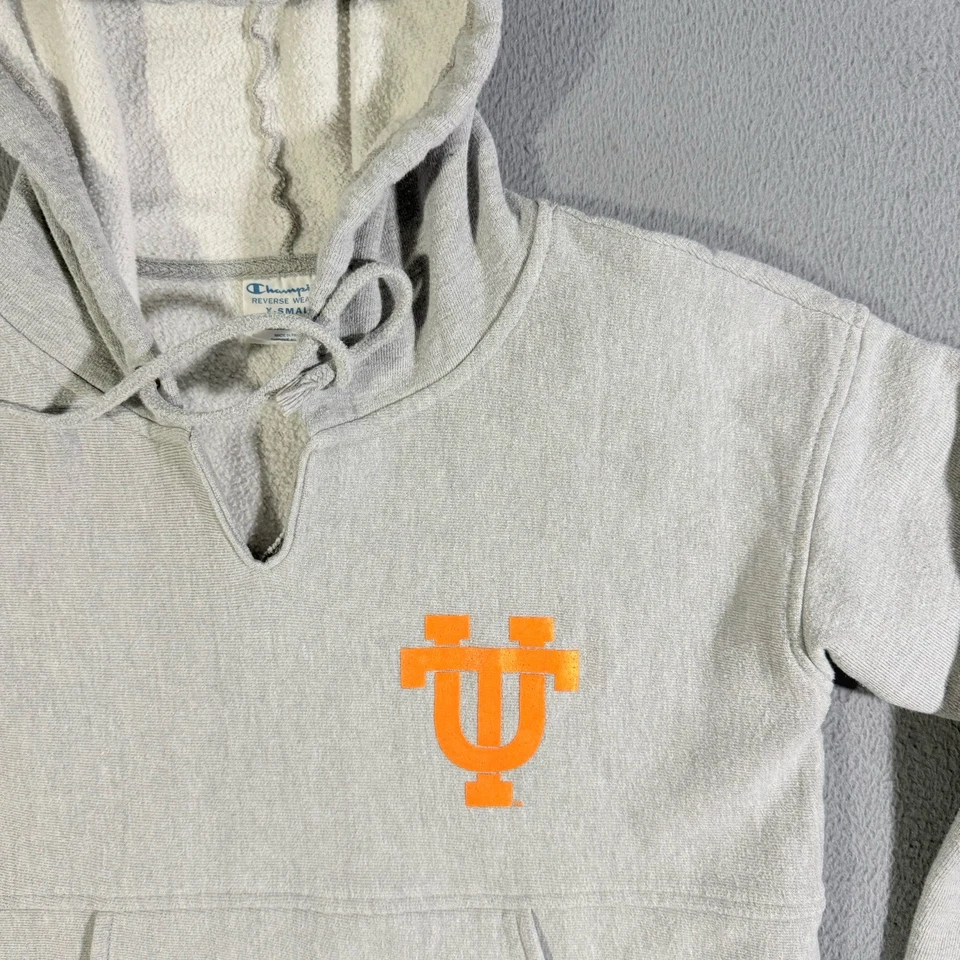 Sudadera corta Champion tejido inverso Tennessee Volunteers para mujer Foto 2 de 4