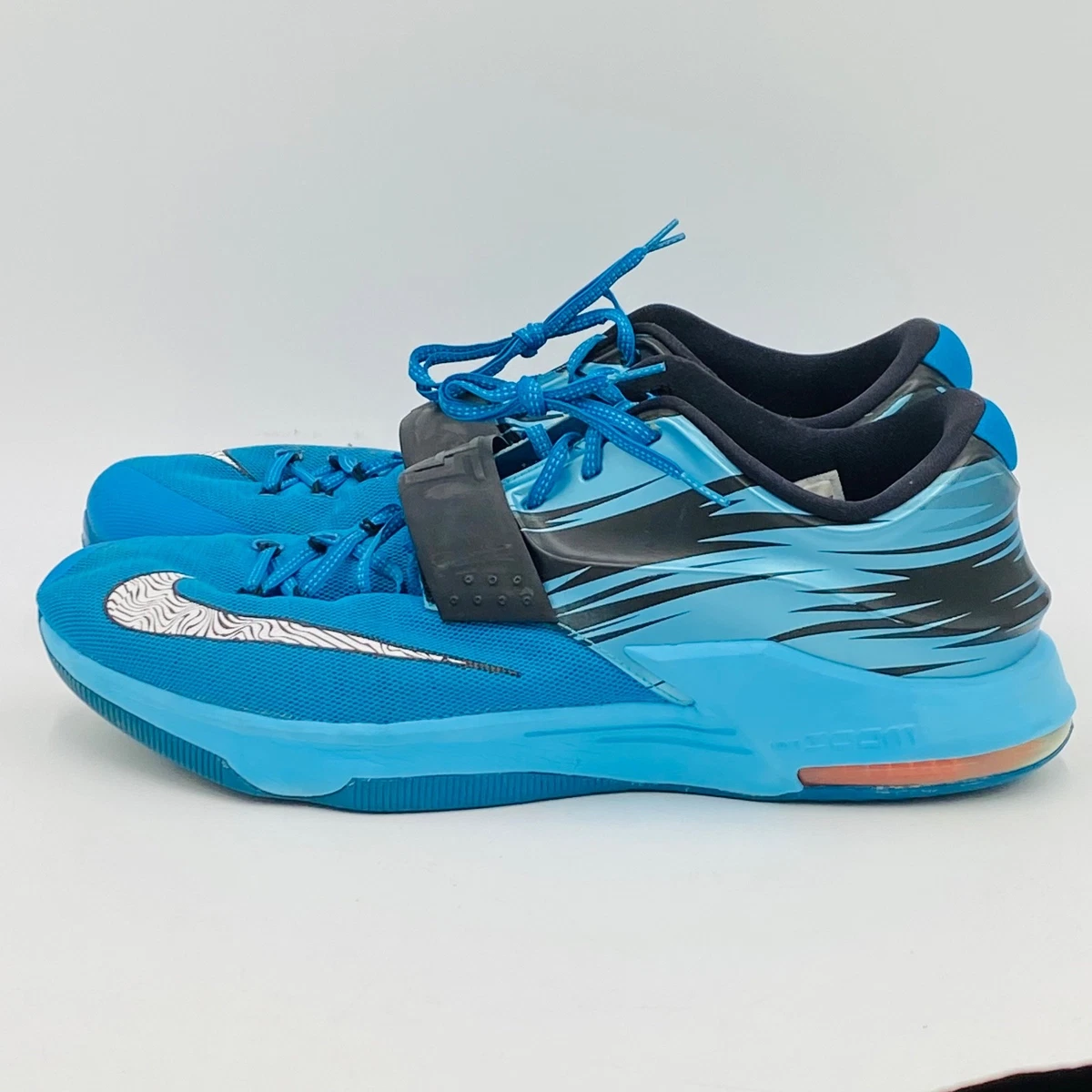 Kd 7 Clearwater size 10 very good condition NIKE KD 7 VII ? Shoes Clearwater Blue Kevin Durant #669942  main image 2