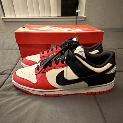 Nike Dunk Low Retro EMB Sail/Black/Chile Red 75th Anniversary Bulls *NO INSOLES*