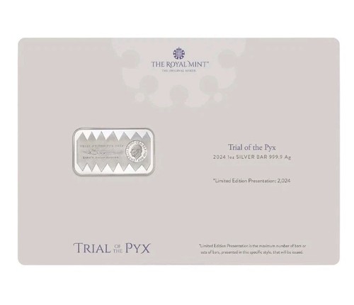 1oz Silberbarren Royal Mint Trial of the Pyx in limitierter Auflage Verpackung 2025