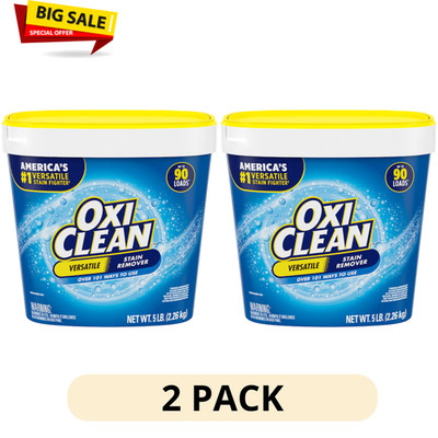 (2 pack) OxiClean Versatile Stain Remover Powder for Around the Home and Laundry