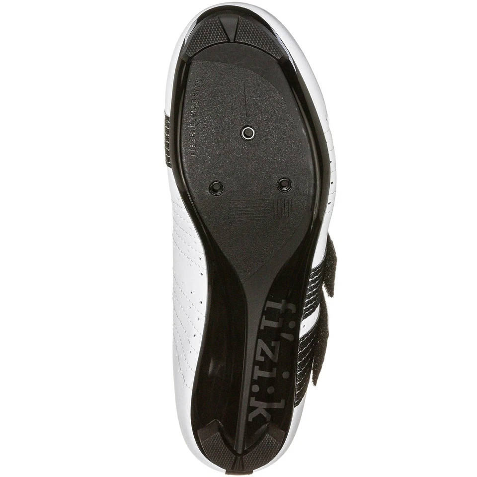 Fizik Men Powerstrap R5 Cyclist Shoes TPR5PSPU-2010 White Black Size 10 3/4 - Image 4 of 4