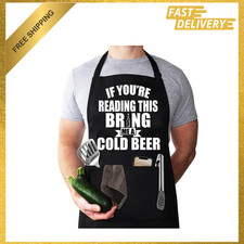 Funny Apron for Men, Chef Cooking Apron, Husband Birthday Gift, Father's Day