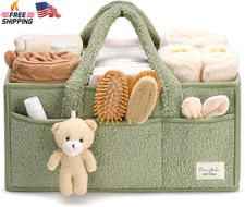 Diaper Caddy Organizer Changing Table Storage Basket Portable Nursery Car