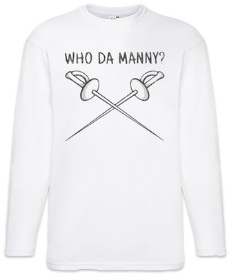 Who Da Manny Langarm T-Shirt Modern Fun Family Philip Humphrey Shirt  Phil 