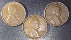 1924P Lincoln Wheat Penny Collection Lot Of Three Sharp Coins