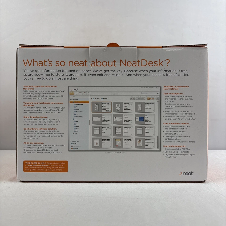 Neat Desk Pass Through Scanner Home Office Edition Digital Filing System NEW - Image 3 of 4