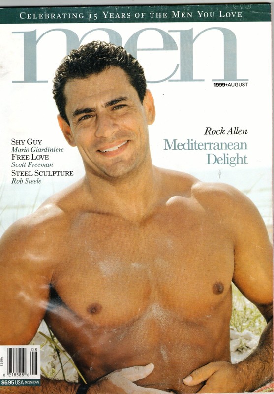 Vintage  ADVOCATE MEN  Aug. 1999  Magazine, Playgirl-Like, Cover: Rock Allen