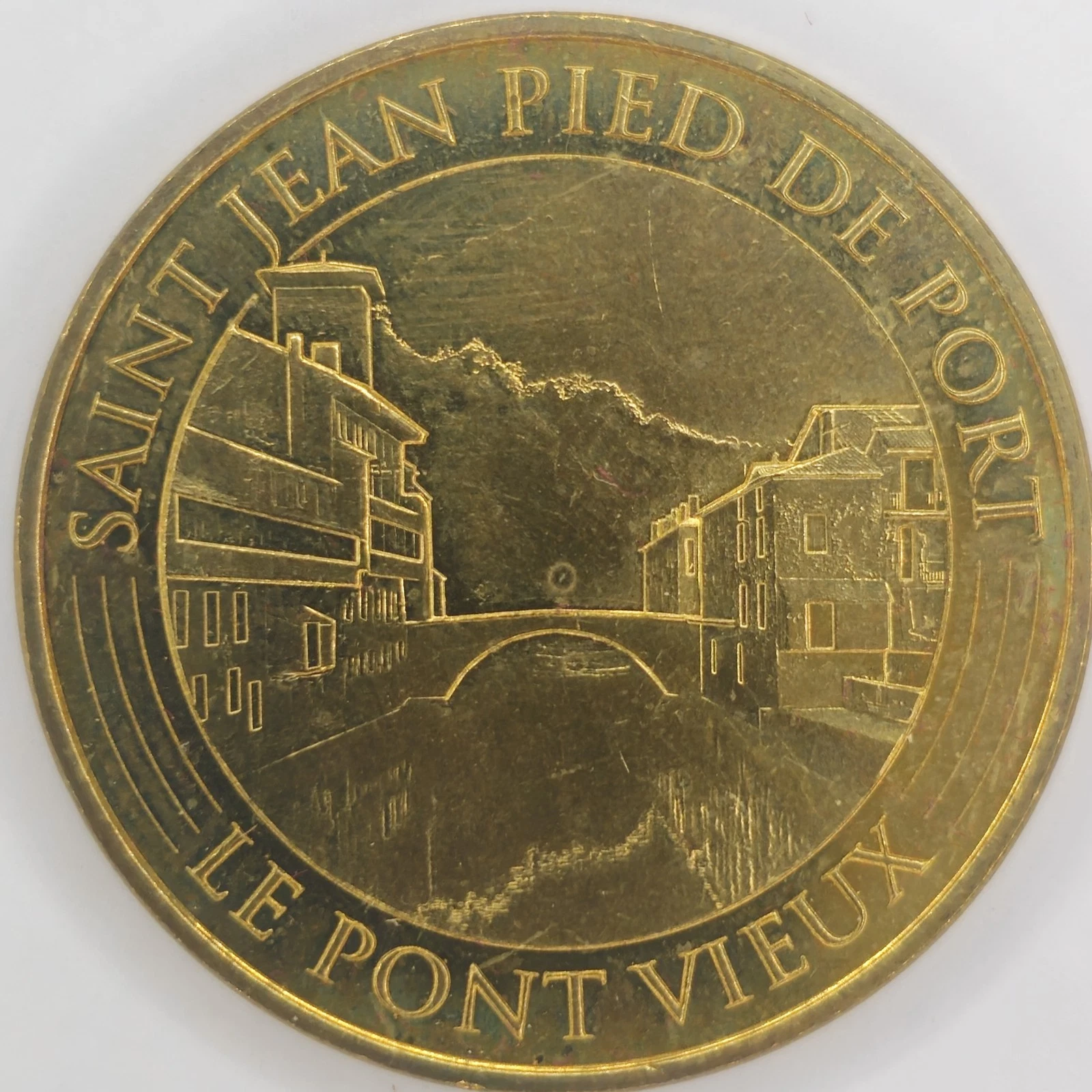 Saint Jean Pied de Port - Le pont vieux - 2017 - Jeton Monnaie de Paris