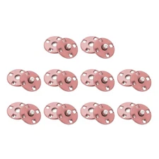 10 Sets Sewing Snap Buttons, Press Buttons Snap Fasteners 10mm, Pink
