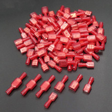 100PCS Insulated Female Male Spade Terminals Crimp 22-16AWG Wire Connector Nylon