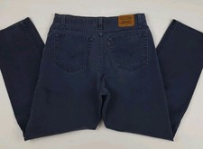 Vintage 80s Levi's Brown Tab 540 Jeans Dark Blue Vtg Made In USA Denim 34x29