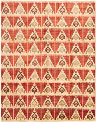 Traditional Hand-knotted Carpet 10'1'' x 12'10'' Wool Oriental Area Rug