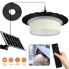 Outdoor Indoor Solar Powered Motion Sensor Shed Light 244LED Solar Pendant Light