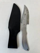 Vintage Gil Hibben Pro Thrower II Knife UC879 with Black Sheath