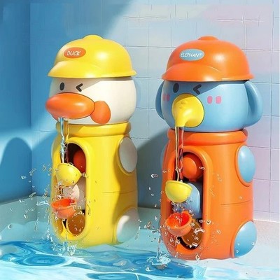 Baby Shower Wasserspielzeug Niedliche Ente/Ellefant Wasserwagen für Kinder 6m + Badespaß